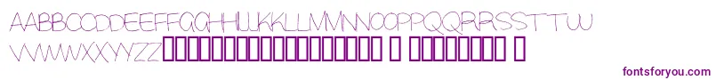 Alisky Font – Purple Fonts on White Background