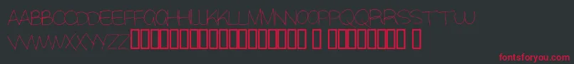 Alisky Font – Red Fonts on Black Background