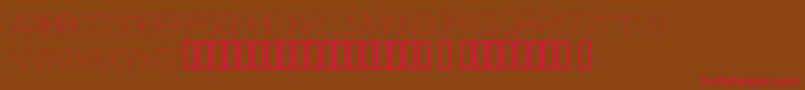 Alisky Font – Red Fonts on Brown Background