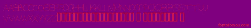 Alisky Font – Red Fonts on Purple Background
