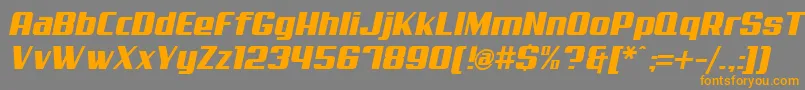 Weitere Informationen zur Aero-Schriftart Aero-Schriftart – Orangefarbene Schriften auf grauem Hintergrund