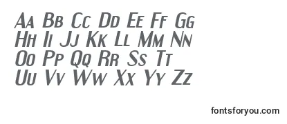 Review of the EngebrechtreExpandedBoldItalic Font