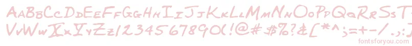 Lehn227 Font – Pink Fonts on White Background