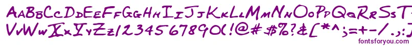 Lehn227 Font – Purple Fonts on White Background