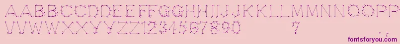 0pointeFait Font – Purple Fonts on Pink Background