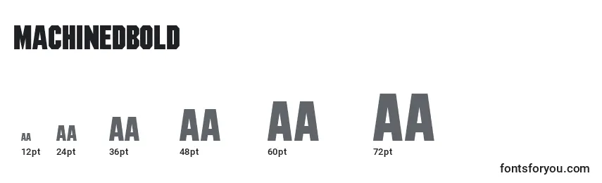 MachinedBold Font Sizes