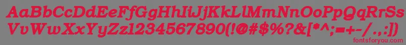 More about ErBukinistKoi8BoldItalic Font ErBukinistKoi8BoldItalic Font – Red Fonts on Gray Background