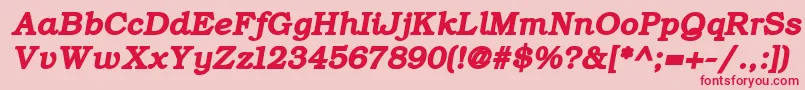 fuente ErBukinistKoi8BoldItalic – Fuentes Rojas Sobre Fondo Rosa