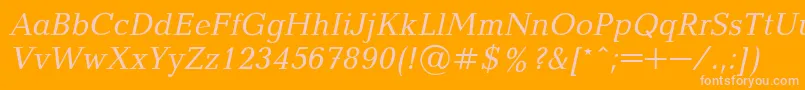Baltica1 Font – Pink Fonts on Orange Background