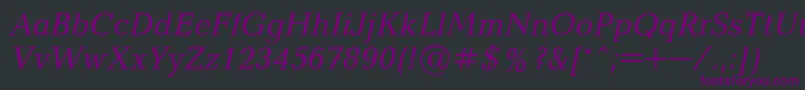 Baltica1 Font – Purple Fonts on Black Background