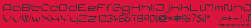 CasaSans Font – Black Fonts on Red Background