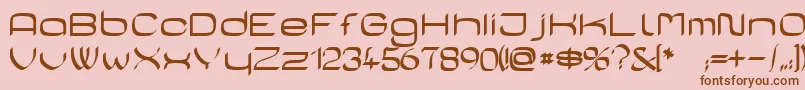 CasaSans Font – Brown Fonts on Pink Background