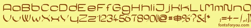 CasaSans Font – Brown Fonts on Yellow Background