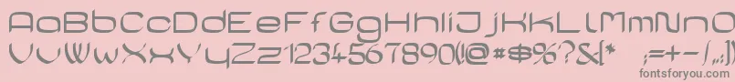 CasaSans Font – Gray Fonts on Pink Background