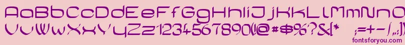 CasaSans Font – Purple Fonts on Pink Background