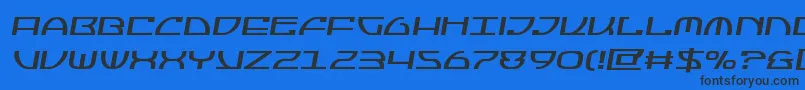 Jumptroopssemital Font – Black Fonts on Blue Background