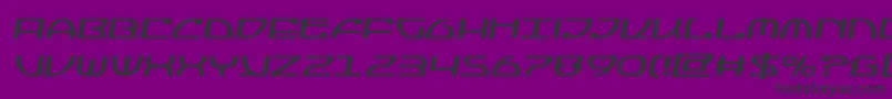 Jumptroopssemital-Schriftart – Schwarze Schriften auf violettem Hintergrund