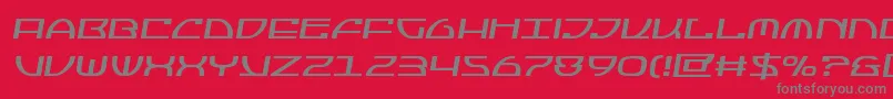 Шрифт Jumptroopssemital – серые шрифты на красном фоне