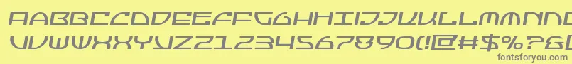 Jumptroopssemital Font – Gray Fonts on Yellow Background