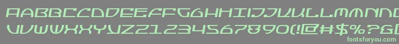 Fonte Jumptroopssemital – fontes verdes em um fundo cinza