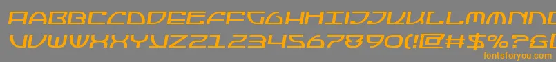 Jumptroopssemital Font – Orange Fonts on Gray Background