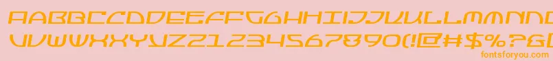 Jumptroopssemital Font – Orange Fonts on Pink Background