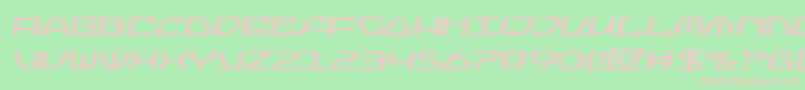 Jumptroopssemital Font – Pink Fonts on Green Background