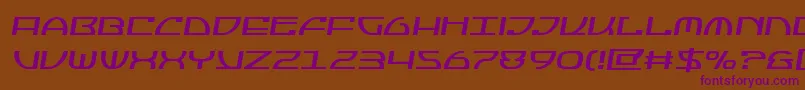 Шрифт Jumptroopssemital – фиолетовые шрифты на коричневом фоне