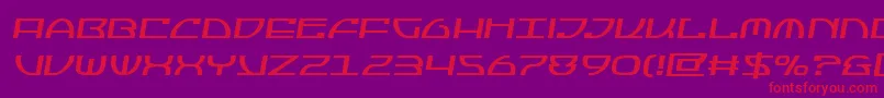 Jumptroopssemital Font – Red Fonts on Purple Background