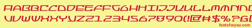 Jumptroopssemital Font – Red Fonts on Yellow Background