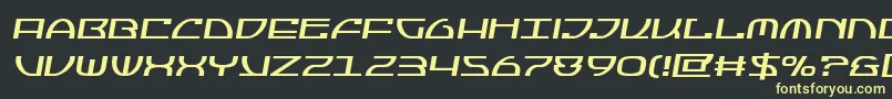 Jumptroopssemital Font – Yellow Fonts on Black Background