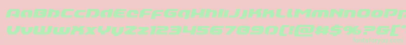 Annapolislowercaseital Font – Green Fonts on Pink Background