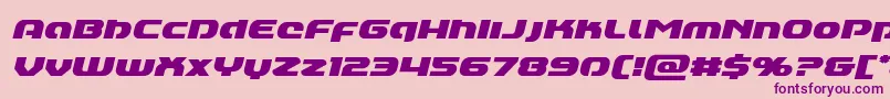 Annapolislowercaseital Font – Purple Fonts on Pink Background