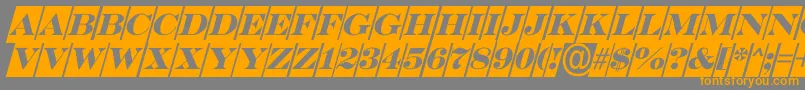 ASerifertitulcmobl Font – Orange Fonts on Gray Background