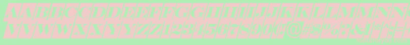 ASerifertitulcmobl Font – Pink Fonts on Green Background