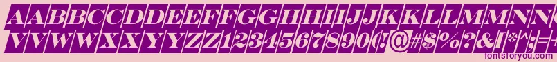 ASerifertitulcmobl Font – Purple Fonts on Pink Background