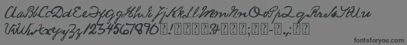 SaucyJack Font – Black Fonts on Gray Background