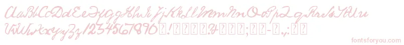 SaucyJack Font – Pink Fonts on White Background