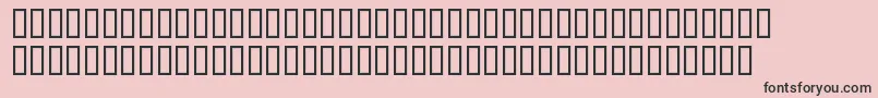 Dyers-Schriftart – Schwarze Schriften auf rosa Hintergrund