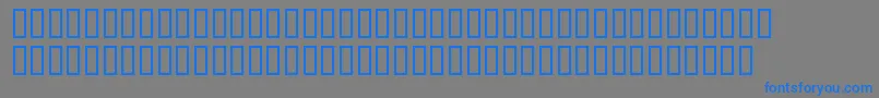 Dyers Font – Blue Fonts on Gray Background