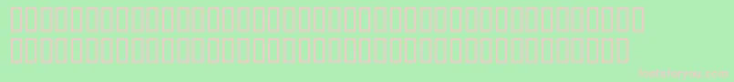 Dyers-fontti – vaaleanpunaiset fontit vihreällä taustalla