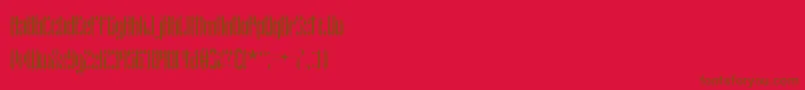 Шрифт WyvernWingsBrk – коричневые шрифты на красном фоне