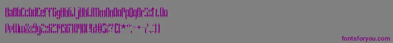 WyvernWingsBrk Font – Purple Fonts on Gray Background