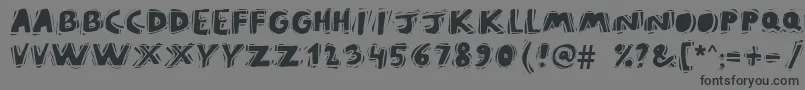 Шрифт Puravidanb – чёрные шрифты на сером фоне