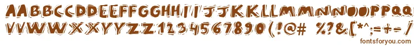 Puravidanb Font – Brown Fonts on White Background