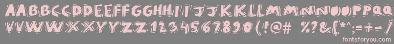 Puravidanb Font – Pink Fonts on Gray Background