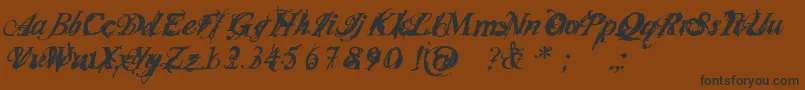 Infiltri Font – Black Fonts on Brown Background