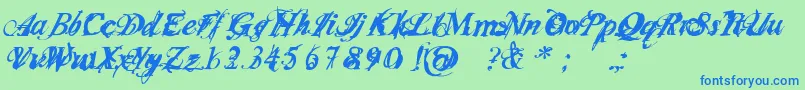 fuente Infiltri – Fuentes Azules Sobre Fondo Verde