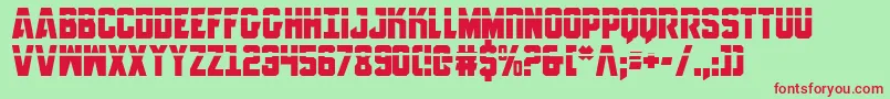 AnitllesLaser Font – Red Fonts on Green Background