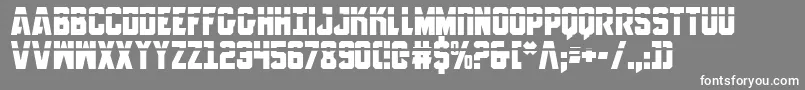 AnitllesLaser Font – White Fonts on Gray Background